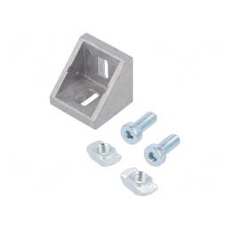 Colțar pentru Profile 8mm 29x27.2x27.2mm | Electronic-mag.ro | Componente Electronice