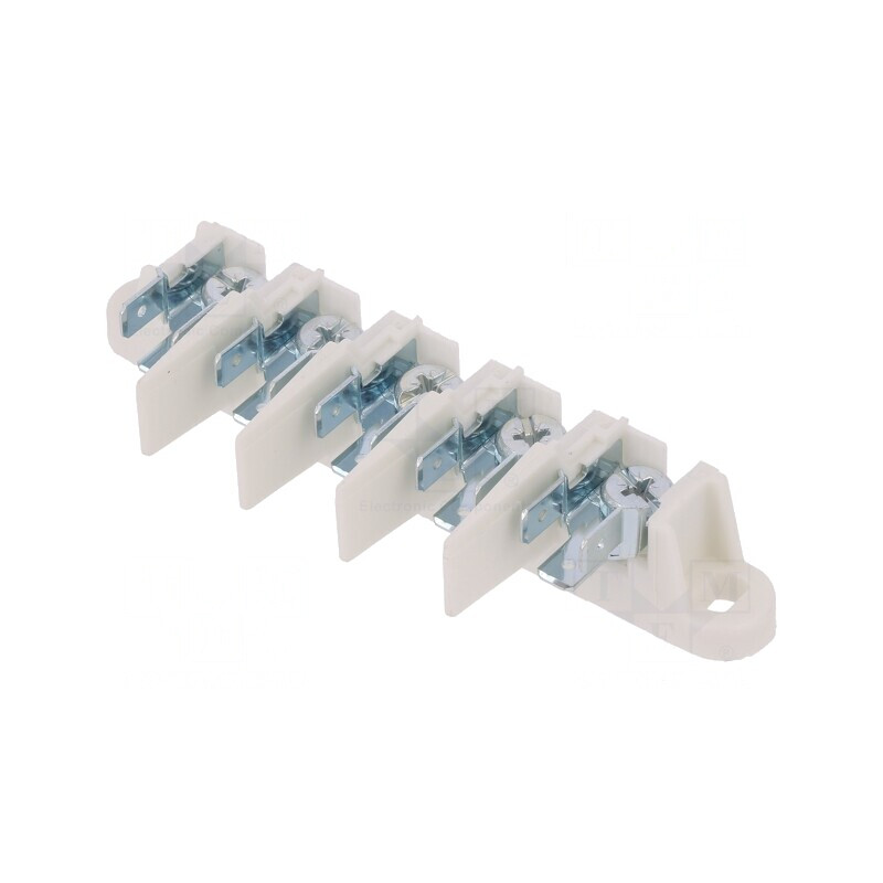 Regletă de Conexiuni cu Șurub 5 Piste 1.5-10mm² | Electronic-mag.ro | Componente Electronice