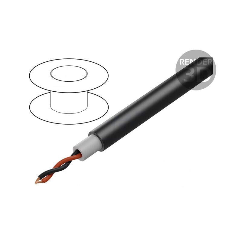 Cablu Difuzor 2x2,5mm OFC Negru Neecranat | Electronic-mag.ro | Componente Electronice