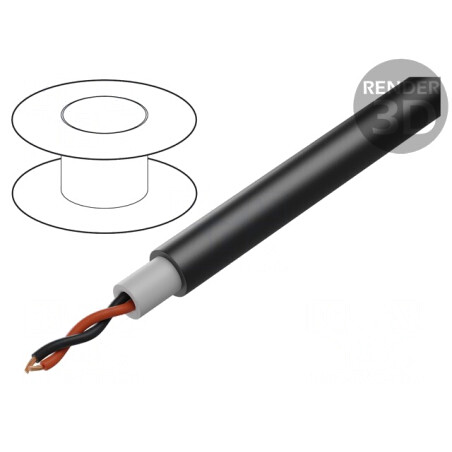 Cablu Difuzor 2x2,5mm OFC Negru Neecranat | Electronic-mag.ro | Componente Electronice