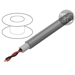Cablu Difuzor OFC 2x2,5mm2 Gri Izolație Dublă | Electronic-mag.ro | Componente Electronice