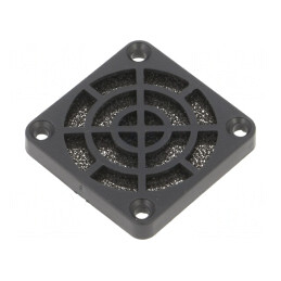 Filtru Plastic Ø40mm Negru cu Șurub | Electronic-mag.ro | Componente Electronice