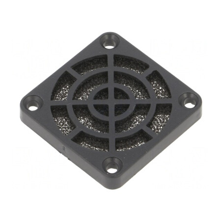 Filtru Plastic Ø40mm Negru cu Șurub | Electronic-mag.ro | Componente Electronice