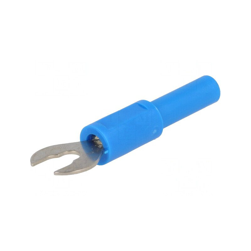 Furcă Banană 4mm 60VDC 36A Albastră | Electronic-mag.ro | Componente Electronice