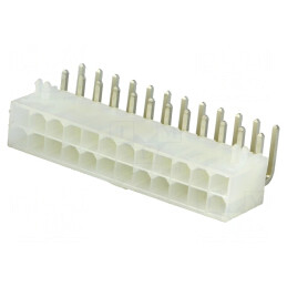 Soclu cablu-placă Mini-Fit Jr 4,2mm 24 PIN THT 9A | Electronic-mag.ro | Componente Electronice