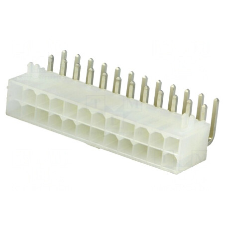 Soclu cablu-placă Mini-Fit Jr 4,2mm 24 PIN THT 9A | Electronic-mag.ro | Componente Electronice