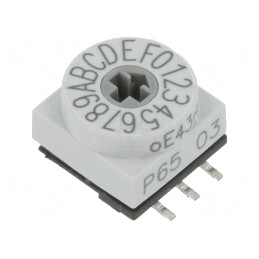 Întrerupător codificare HEX/BCD 16 poziții SMD 80mΩ | Electronic-mag.ro | Componente Electronice