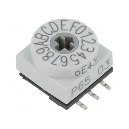 Întrerupător codificare HEX/BCD 16 poziții SMD 80mΩ | Electronic-mag.ro | Componente Electronice