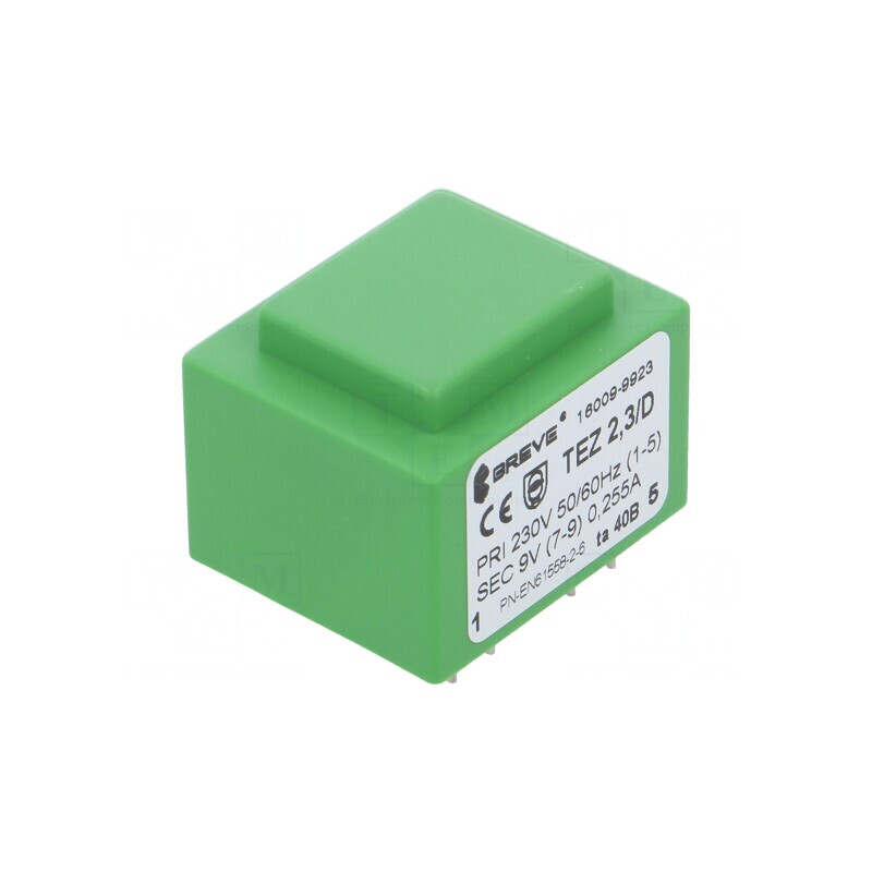 Transformator Încapsulat 2,3VA 230VAC 9V 256mA PCB | Electronic-mag.ro | Componente Electronice