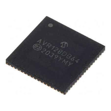 Microcontroler AVR VQFN64 1,8-5,5VDC AVR128 AVR-DA | Electronic-mag.ro | Componente Electronice