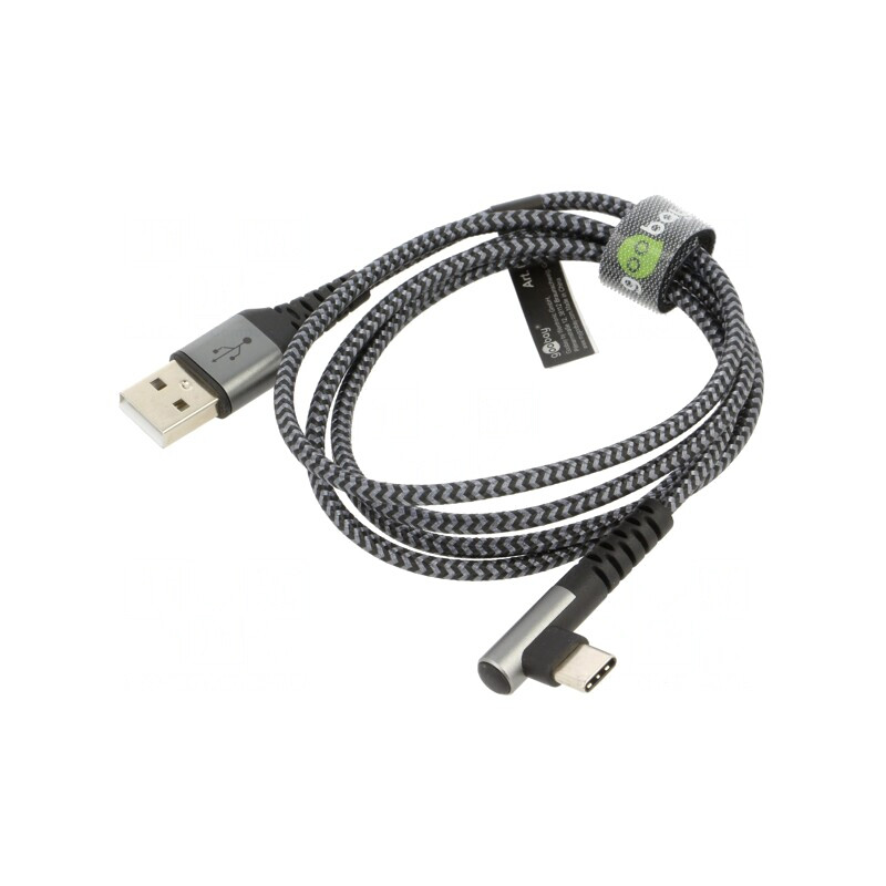 Cablu USB 2.0 USB-A la USB-C Unghiat 1m 480Mbps | Electronic-mag.ro | Componente Electronice Cablu USB 2.0 USB-A la USB-C Unghiat 1m 480Mbps | Electronic-mag.ro | Componente Electronice