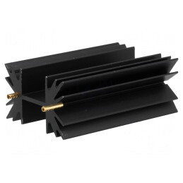 Radiator Extrudat Negru 63,5mm 4,5K/W pentru SOT32, TO220, TO3P | Electronic-mag.ro | Componente Electronice