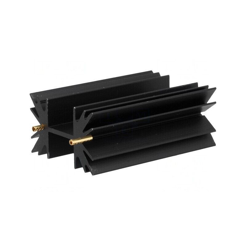 Radiator Extrudat Negru 63,5mm 4,5K/W pentru SOT32, TO220, TO3P | Electronic-mag.ro | Componente Electronice