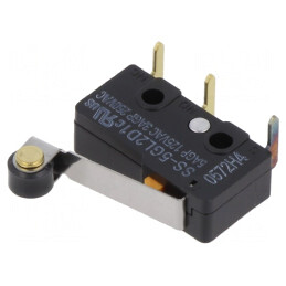 Microîntrerupător cu manetă și rolă 3A/250VAC | Electronic-mag.ro | Componente Electronice