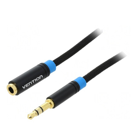 Cablu Audio Jack 3.5mm 5m Negru | Electronic-mag.ro | Componente Electronice