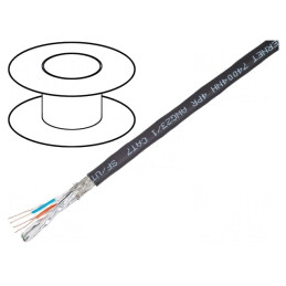 Cablu Ethernet Industrial S/FTP 4x2x23AWG Cu FRNC | Electronic-mag.ro | Componente Electronice