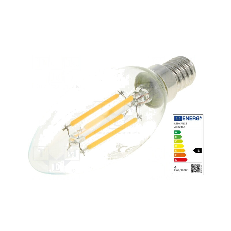 Lampă LED E14 4W Alb Cald 2700K | Electronic-mag.ro | Componente Electronice