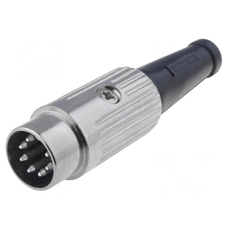 Mufă DIN 7-Pin 270° Dreptă pe Cablu 34V | Electronic-mag.ro | Componente Electronice