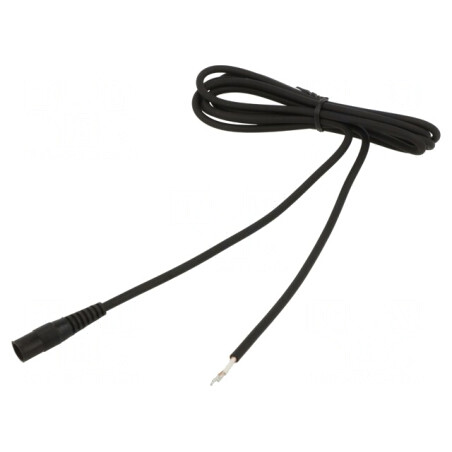 Cablu Alimentare DC 5,5/2,1 Negru 1,5m 1x0,75mm2 | Electronic-mag.ro | Componente Electronice