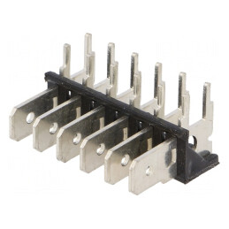 Conector Spadă THT Alamă Cositorit 6.4mm 0.8mm 500V | Electronic-mag.ro | Componente Electronice