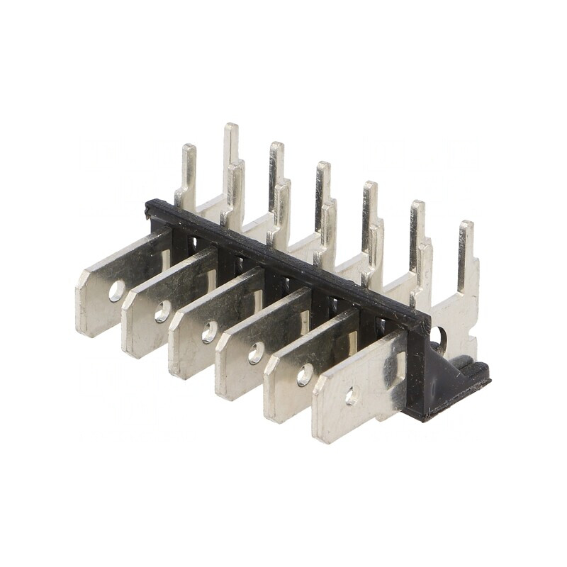 Conector Spadă THT Alamă Cositorit 6.4mm 0.8mm 500V | Electronic-mag.ro | Componente Electronice