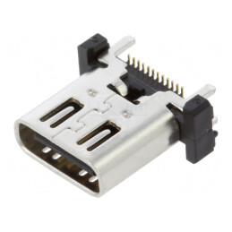 Soclu USB C pentru PCB SMT PIN 24 Verticale USB 3.1 5A | Electronic-mag.ro | Componente Electronice