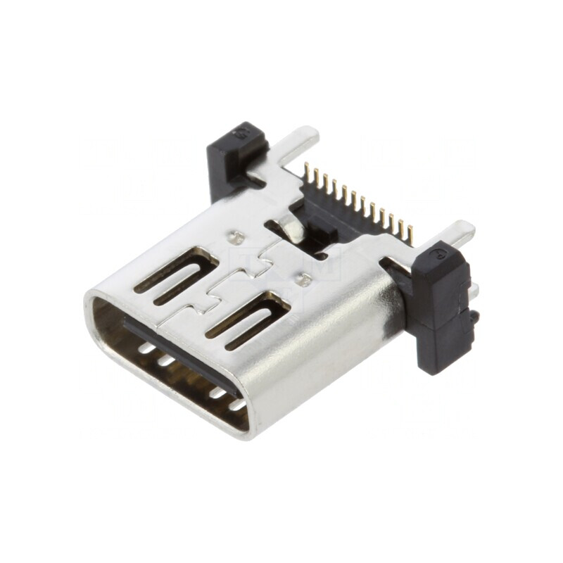 Soclu USB C pentru PCB SMT PIN 24 Verticale USB 3.1 5A | Electronic-mag.ro | Componente Electronice