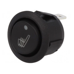 Comutator Basculant Alb cu LED 20A 14VDC 3 Poziții ON-OFF-ON | Electronic-mag.ro | Componente Electronice