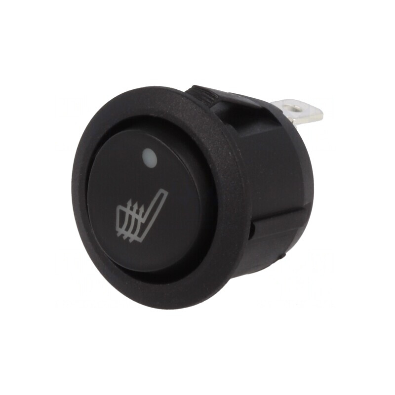 Comutator Basculant Alb cu LED 20A 14VDC 3 Poziții ON-OFF-ON | Electronic-mag.ro | Componente Electronice
