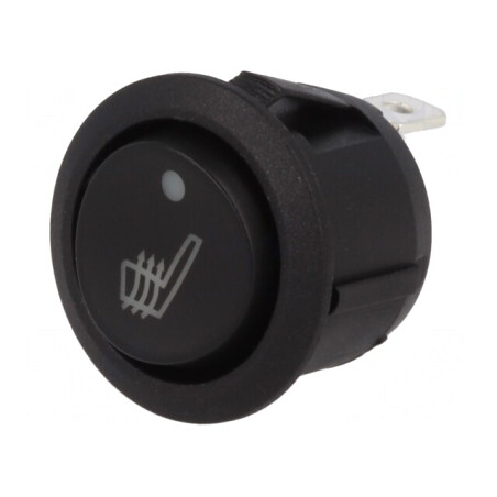 Comutator Basculant Alb cu LED 20A 14VDC 3 Poziții ON-OFF-ON | Electronic-mag.ro | Componente Electronice