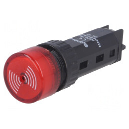 Semnalizator Acustic 80dB 12V DC IP40 Ø16mm | Electronic-mag.ro | Componente Electronice