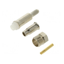 Adaptor FME Straight Jack Hexagonal Nickel Plated RG174A/U | Electronic-mag.ro | Componente Electronice