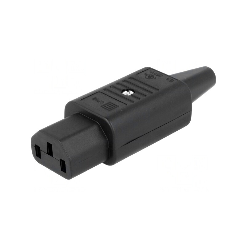 Conector Alimentare AC Mufă Mamă IEC 60320 10A 250V | Electronic-mag.ro | Componente Electronice
