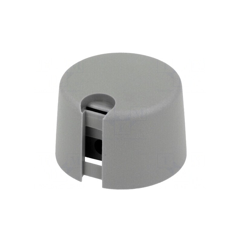 Buton rotativ gri cu indicator plastic 6,35mm | Electronic-mag.ro | Componente Electronice
