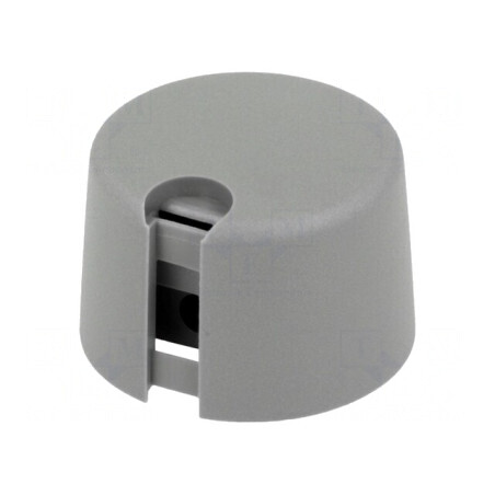 Buton rotativ gri cu indicator plastic 6,35mm | Electronic-mag.ro | Componente Electronice