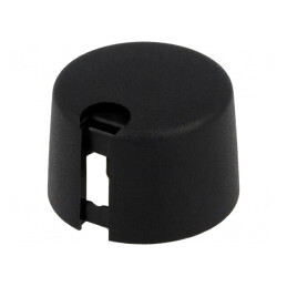 Buton rotativ plastic negru Ø6mm Ø24x16mm | Electronic-mag.ro | Componente Electronice