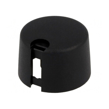 Buton rotativ plastic negru Ø6mm Ø24x16mm | Electronic-mag.ro | Componente Electronice