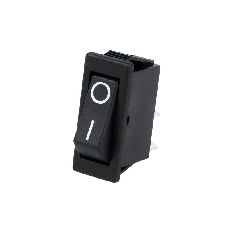 Întrerupător Rocker ON-OFF 16A/250V Negru | Electronic-mag.ro | Componente Electronice