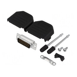 D-Sub HD 26 Pin Mufă Tată Lipire pe Cablu Set Complet | Electronic-mag.ro | Componente Electronice