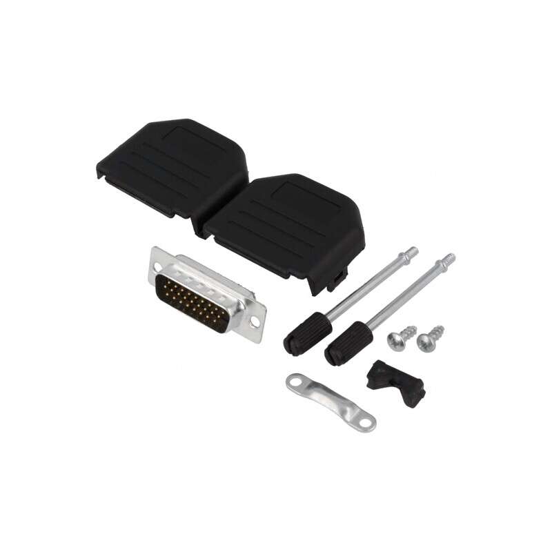 D-Sub HD 26 Pin Mufă Tată Lipire pe Cablu Set Complet | Electronic-mag.ro | Componente Electronice