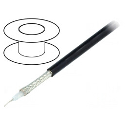 Cablu coaxial RG58 negru 100m | Electronic-mag.ro | Componente Electronice
