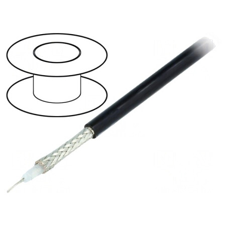 Cablu coaxial RG58 negru 100m | Electronic-mag.ro | Componente Electronice