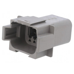 Conector cablu PX0 mufă tată 8 pini gri IP68 | Electronic-mag.ro | Componente Electronice