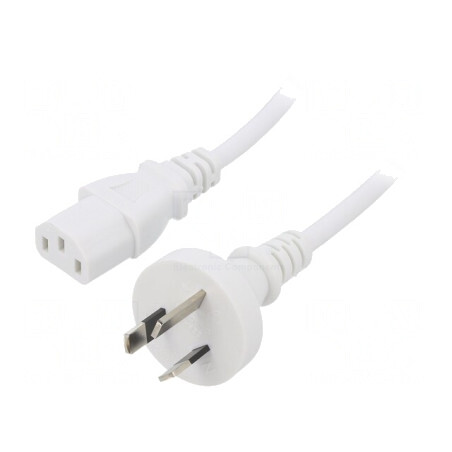 Cablu Alimentare AS/NZS 3112 IEC C13 PVC 1.8m | Electronic-mag.ro | Componente Electronice