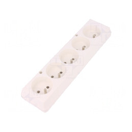 Conector Alimentare AC Mamă Splitter Alb 250V 16A | Electronic-mag.ro | Componente Electronice