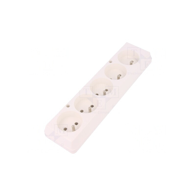 Conector Alimentare AC Mamă Splitter Alb 250V 16A | Electronic-mag.ro | Componente Electronice