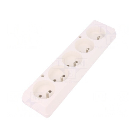 Conector Alimentare AC Mamă Splitter Alb 250V 16A | Electronic-mag.ro | Componente Electronice