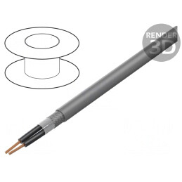 Cablu Ecranat 2x1,5mm2 Cupru Cositorit | Electronic-mag.ro | Componente Electronice