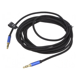 Cablu Auxiliar Jack 3.5mm Aurit 3m | Electronic-mag.ro | Componente Electronice