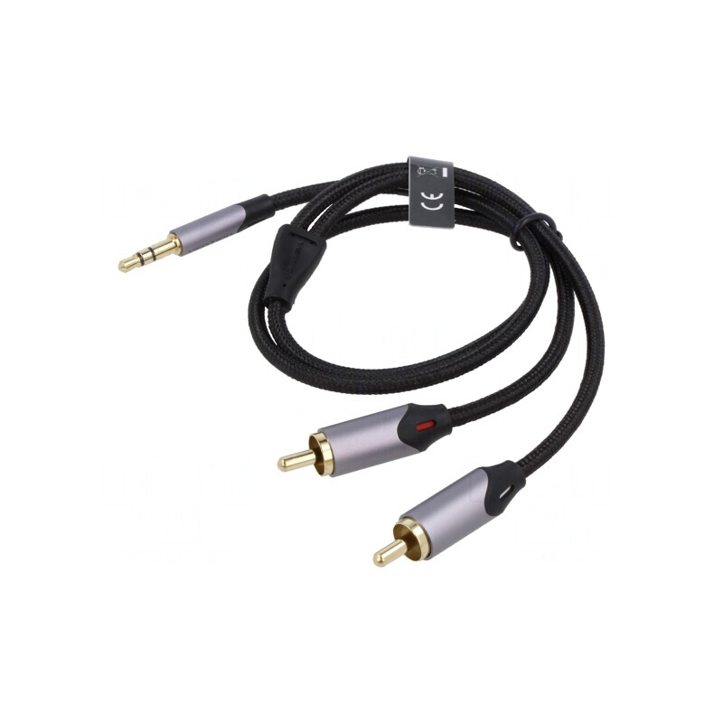 Cablu Jack 3,5mm RCA 0,5m Aurit | Electronic-mag.ro | Componente Electronice